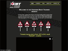 Tablet Screenshot of cheshirebikertraining.co.uk